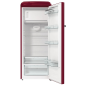 GORENJE ORB615DR Retro Collection Kühlschrank (126,2 kWh/Jahr, D, 1525 mm hoch, Bordeaux)