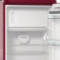 GORENJE ORB615DR Retro Collection Kühlschrank (126,2 kWh/Jahr, D, 1525 mm hoch, Bordeaux)