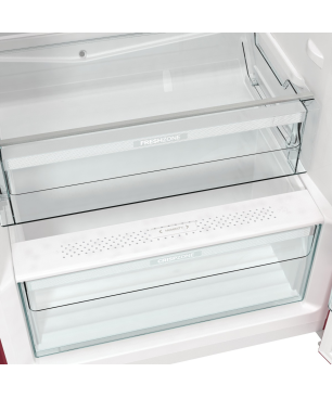 GORENJE ORB615DR Retro Collection Kühlschrank (126,2 kWh/Jahr, D, 1525 mm hoch, Bordeaux)