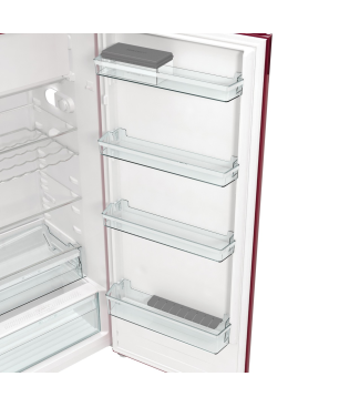 GORENJE ORB615DR Retro Collection Kühlschrank (126,2 kWh/Jahr, D, 1525 mm hoch, Bordeaux)