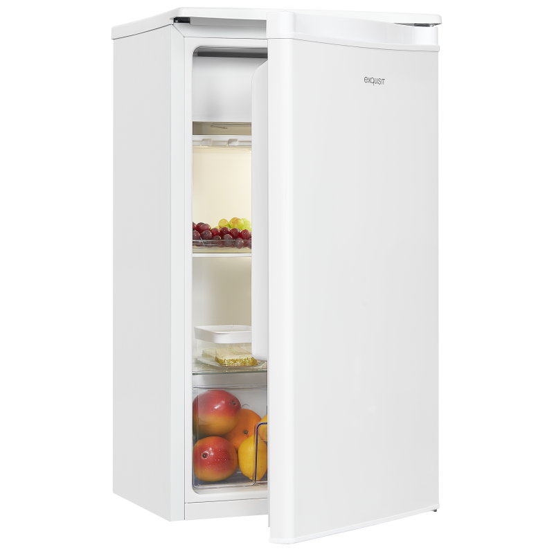 EXQUISIT KS86-0-090F weissPV Kühlschrank (F, 845 mm hoch, Weiß)