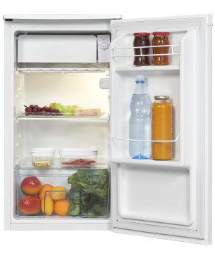 EXQUISIT KS86-0-090F weissPV Kühlschrank (F, 845 mm hoch, Weiß)