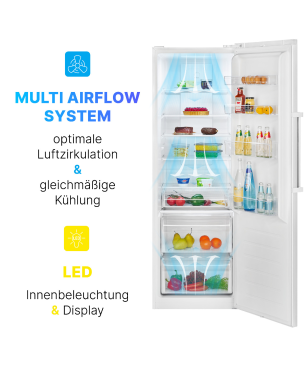 BOMANN VS 7329 Kühlschrank (E, 185 cm hoch, Weiß)