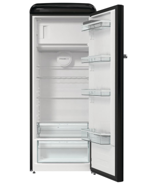 GORENJE ORB615DBK Retro Collection Kühlschrank (D, 1525 mm hoch, Schwarz)