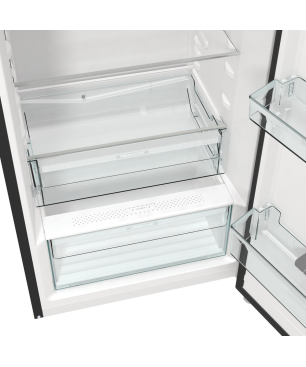 GORENJE ORB615DBK Retro Collection Kühlschrank (D, 1525 mm hoch, Schwarz)