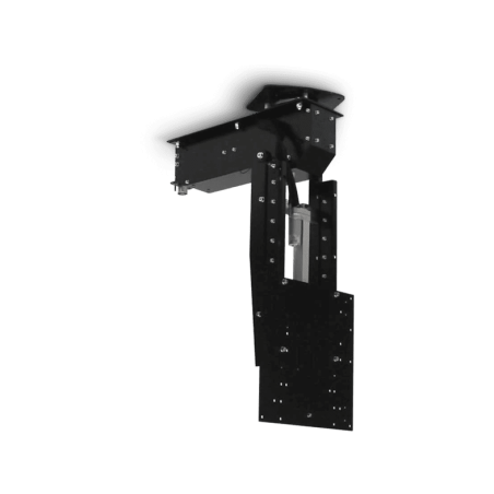 CLEVERUP pushMAXI-TELE-ROTO TV Deckenhalterung, schwarz