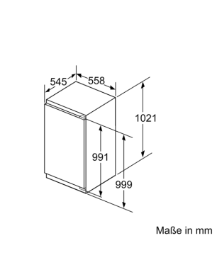 SIEMENS KI31RADF0 iQ500 Kühlschrank (F, 1021 mm hoch, k.A.)