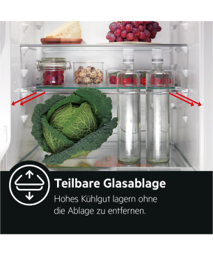 AEG SFE888D1AF Serie 5000 mit OptiSpace Kühlschrank (D, 873 mm hoch, Weiß)