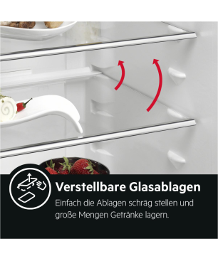 AEG SFE888D1AF Serie 5000 mit OptiSpace Kühlschrank (D, 873 mm hoch, Weiß)