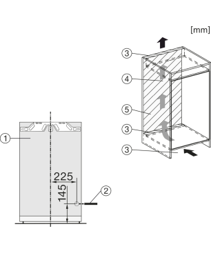 MIELE FNS 7140 E Gefrierschrank (E, 87 Liter, 872 mm hoch)
