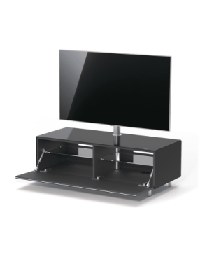 JUST BY SPECTRAL TV-Lowboard JRL 1100T mit TV-Halterung VESA600. Breite 111cm. Black. TV-Lowboard