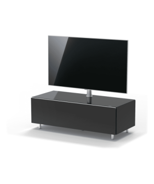 JUST BY SPECTRAL TV-Soundbar-Lowboard mit Soundbar-Ablage und TV-Halterung VESA400. JRL 1104T. Breite 111cm. Black