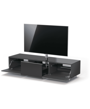 JUST BY SPECTRAL TV-Lowboard JRL 1650T mit Schublade und TV-Halterung VESA400. Breite 165cm. Black. TV-Lowboard