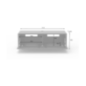 JUST BY SPECTRAL TV-Soundbar-Lowboard JRL 1104T. Breite 111cm. Black. TV-Soundbar-Lowboard