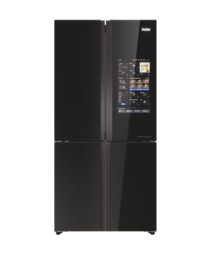 HAIER HCW9919FSGB CUBE 90 SERIE 9 French Door (F, 1900 mm hoch, Schwarz (Glasfront))