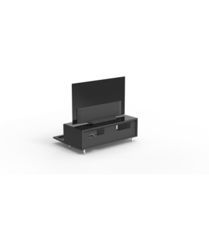 JUST BY SPECTRAL TV-Soundbar-Lowboard mit TV-Halterung VESA400. JRL 1104T. Breite 111cm. Black. TV-Soundbar-Lowboard