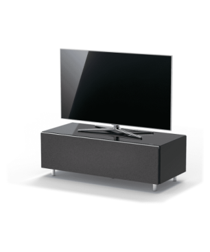 JUST BY SPECTRAL TV-Soundbar-Lowboard mit TV-Halterung VESA400. JRL 1104T. Breite 111cm. Black. TV-Soundbar-Lowboard