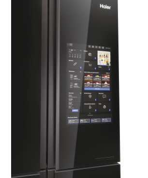 HAIER HCW9919FSGB CUBE 90 SERIE 9 French Door (F, 1900 mm hoch, Schwarz (Glasfront))