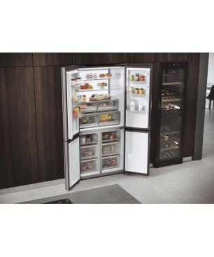 HAIER HCW9919FSGB CUBE 90 SERIE 9 French Door (F, 1900 mm hoch, Schwarz (Glasfront))