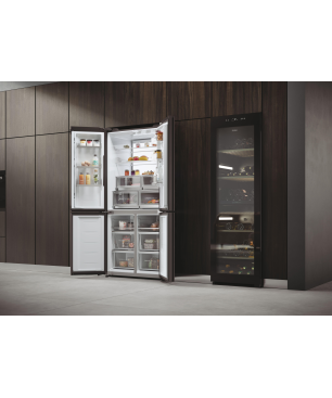 HAIER HCW9919FSGB CUBE 90 SERIE 9 French Door (F, 1900 mm hoch, Schwarz (Glasfront))