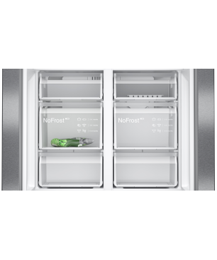 SIEMENS KF96NAXEA iQ500 French Door (E, 1830 mm hoch, blackSteel)