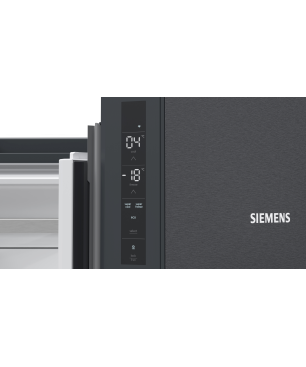 SIEMENS KF96NAXEA iQ500 French Door (E, 1830 mm hoch, blackSteel)