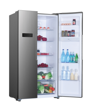 HOOVER HHSBSO 6174XWD SIDE BY SIDE (312 kWh, E, 177 cm hoch, Inox)