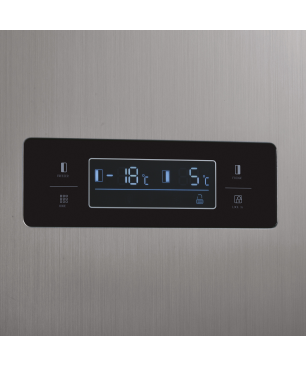 HOOVER HHSBSO 6174XWD SIDE BY SIDE (312 kWh, E, 177 cm hoch, Inox)