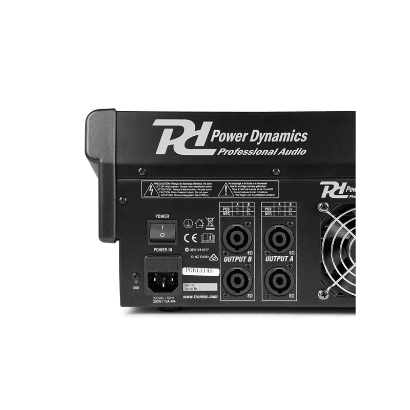 POWER DYNAMICS PDM-S804A 8-Kanal Mischpult, Schwarz POWER DYNAMICS PDM-S804A 8-Kanal Mischpult, Schwarz