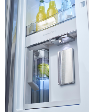 SAMSUNG RF65A977FSR/EF French Door (F, 1825 mm hoch, Edelstahl/Edelstahl Look)