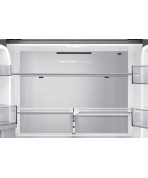 SAMSUNG RF65A977FSR/EF French Door (F, 1825 mm hoch, Edelstahl/Edelstahl Look)