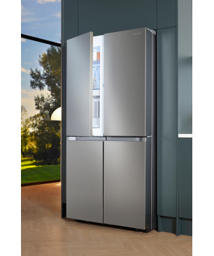 SAMSUNG RF65A977FSR/EF French Door (F, 1825 mm hoch, Edelstahl/Edelstahl Look)