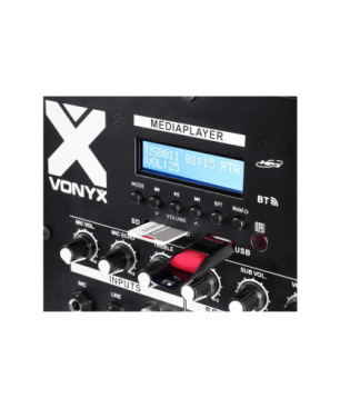 VONYX VX1000BT PA-Aktiv-Lautsprecher, schwarz