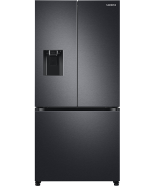SAMSUNG RF5GA5202B1/EG French Door (F, 1776 mm hoch, Premium Black Steel/Urban Silver)