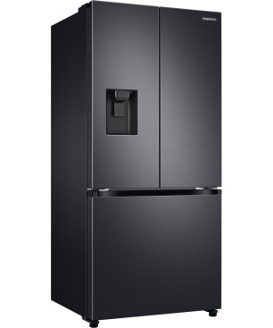 SAMSUNG RF5GA5202B1/EG French Door (F, 1776 mm hoch, Premium Black Steel/Urban Silver)