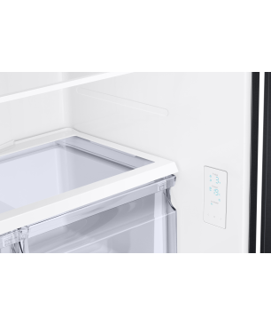 SAMSUNG RF5GA5202B1/EG French Door (F, 1776 mm hoch, Premium Black Steel/Urban Silver)