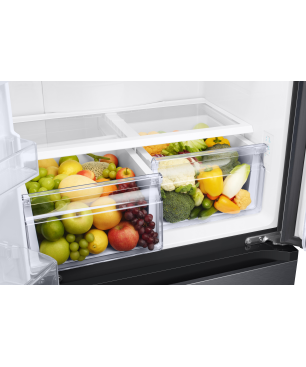 SAMSUNG RF5GA5202B1/EG French Door (F, 1776 mm hoch, Premium Black Steel/Urban Silver)