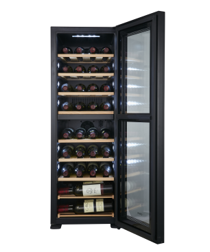 CAVIN Northern Collection 39 Black Weinkühlschrank (EEK G, Schwarz)