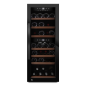 MQUVÉE WineExpert 38 Fullglass Black Weinkühlschrank (EEK G, Schwarz)