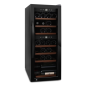 MQUVÉE WineExpert 38 Fullglass Black Weinkühlschrank (EEK G, Schwarz)
