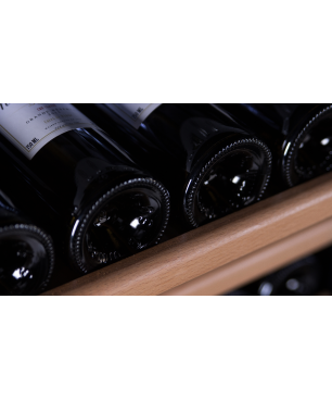 MQUVÉE WineExpert 38 Fullglass Black Weinkühlschrank (EEK G, Schwarz)