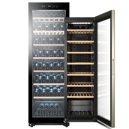 HAIER WS171GA Weinkühlschrank (164 kWh/Jahr, EEK G, Schwarz)