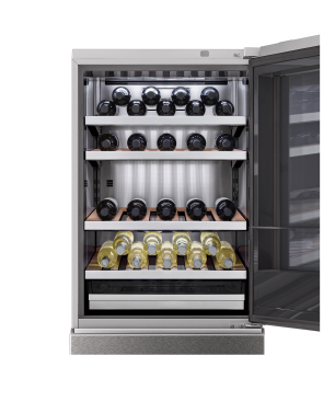 LG SIGNATURE LSR200W LG SIGNATURE Weinkühlschrank/Kühlgefrierkombination (EEK E, Edelstahl)