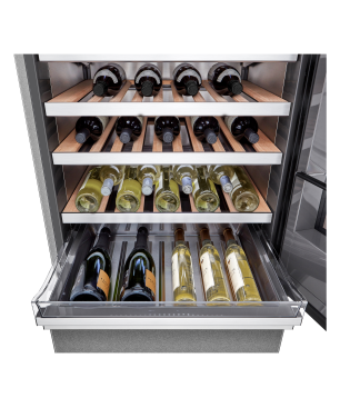 LG SIGNATURE LSR200W LG SIGNATURE Weinkühlschrank/Kühlgefrierkombination (EEK E, Edelstahl)