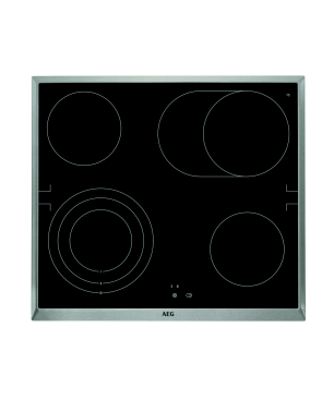 AEG HZ64B20S3R Serie 6000 mit SteamBake Feuchtigkeitszugabe (mit katalytischer Rückwand), Einbauherdset (Glaskeramikkochfeld,