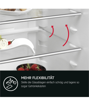 AEG SCE818E8MS Serie 8000 mit 360° Cooling-Technologie Kühlgefrierkombination (E, 217 kWh, 1772 mm hoch, Weiß)