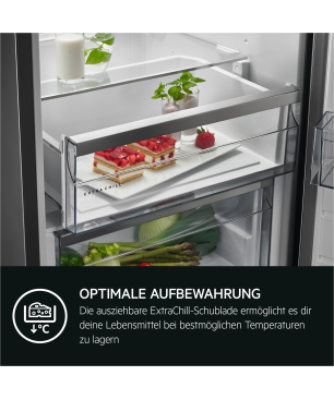 AEG SCE818E8MS Serie 8000 mit 360° Cooling-Technologie Kühlgefrierkombination (E, 217 kWh, 1772 mm hoch, Weiß)