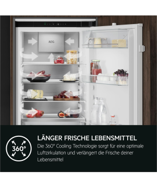 AEG SCE818E8MS Serie 8000 mit 360° Cooling-Technologie Kühlgefrierkombination (E, 217 kWh, 1772 mm hoch, Weiß)