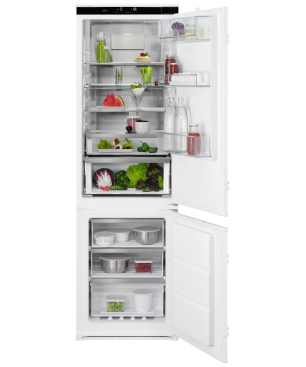 AEG SCE818E8MS Serie 8000 mit 360° Cooling-Technologie Kühlgefrierkombination (E, 217 kWh, 1772 mm hoch, Weiß)