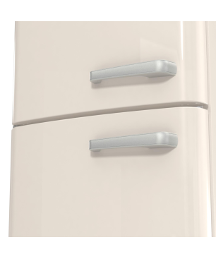 GORENJE ONRK 619 DC-L Gorenje Retro Collection Kühl- / Gefrierkombination (D, 192,0 kWh, 1940 mm hoch, Creme)